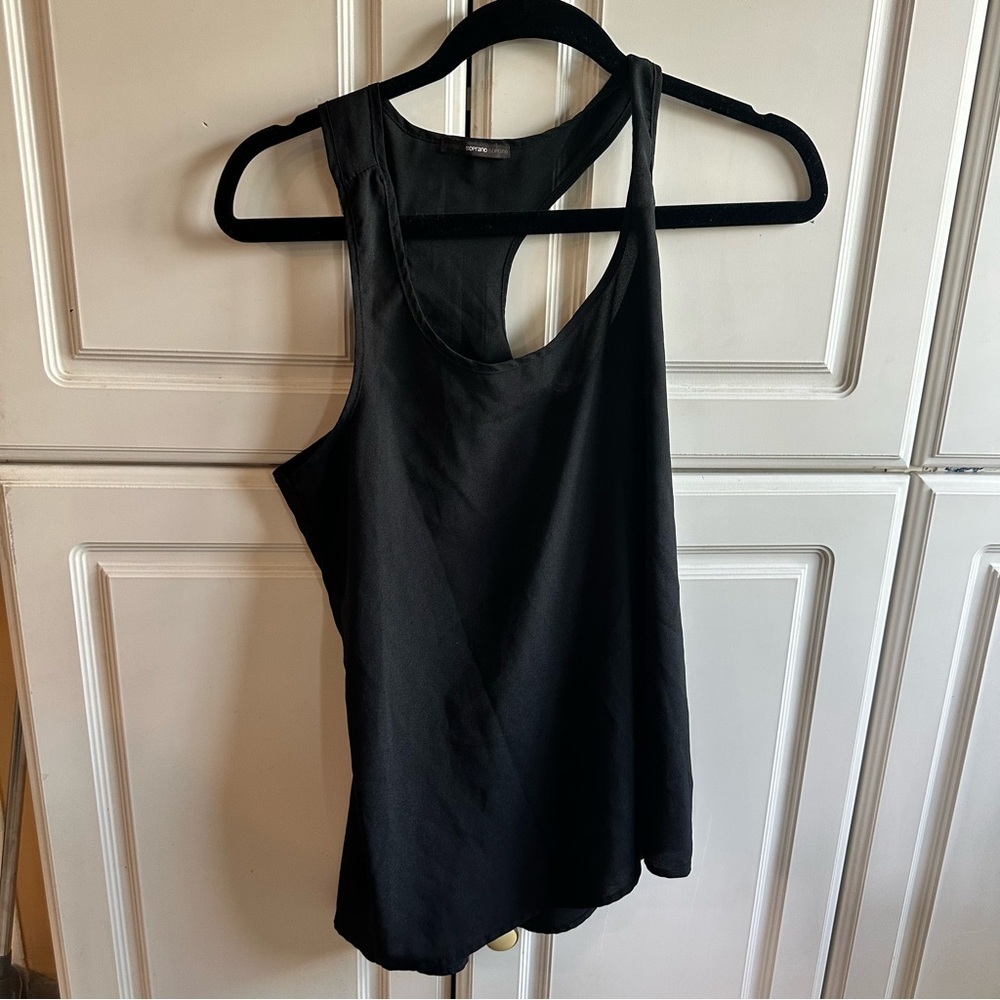Black Racerback Tank Top - Women's Lightweight Summer Top
